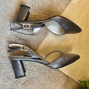 Stuart Weitzman Women's Gray Slingback Heels Size 7